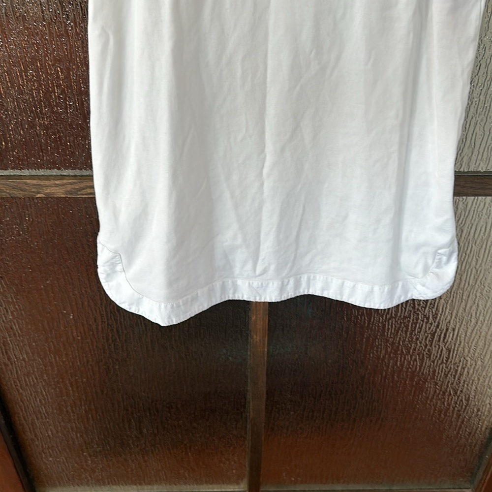 See By Chloe White Flared Sleeveless Stitched Ruffled Tunic Top size S - Picture 8 of 12